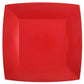 Assiettes uni rouge