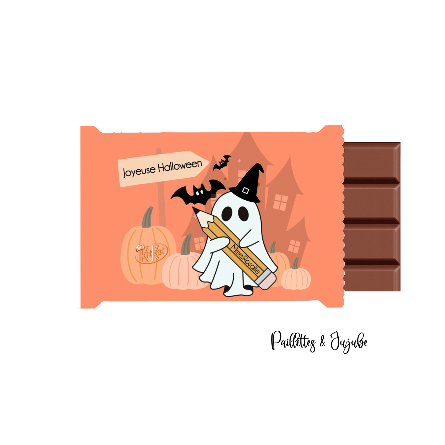 Barres de chocolat personnalisés HALLOWEEN