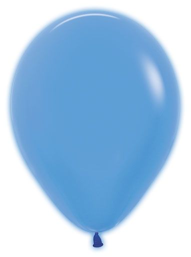 5" Ballon en latex bleu néon