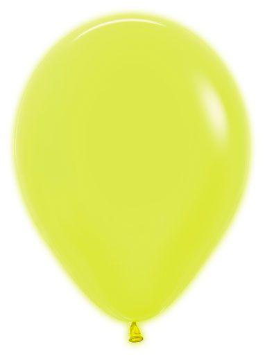 11" Ballon en latex jaune néon